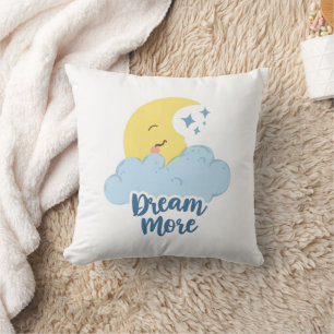 Coussin Motivation Lune Céleste et Étoiles