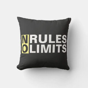 Coussin Motivation Pas De Règles Pas De Limites