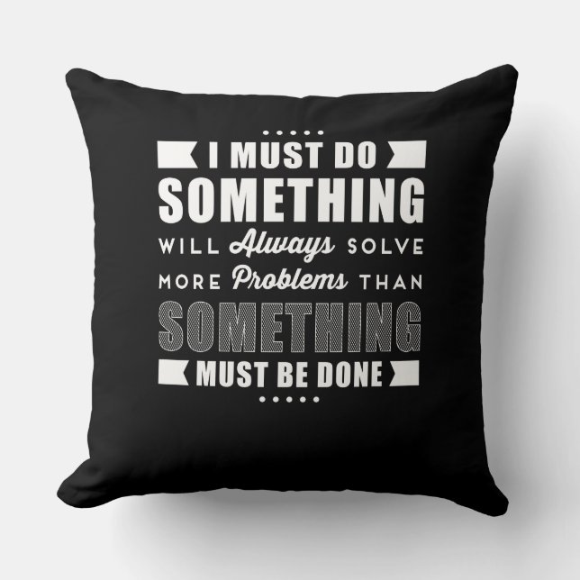 Coussin Motivation positive inspirante (Recto)