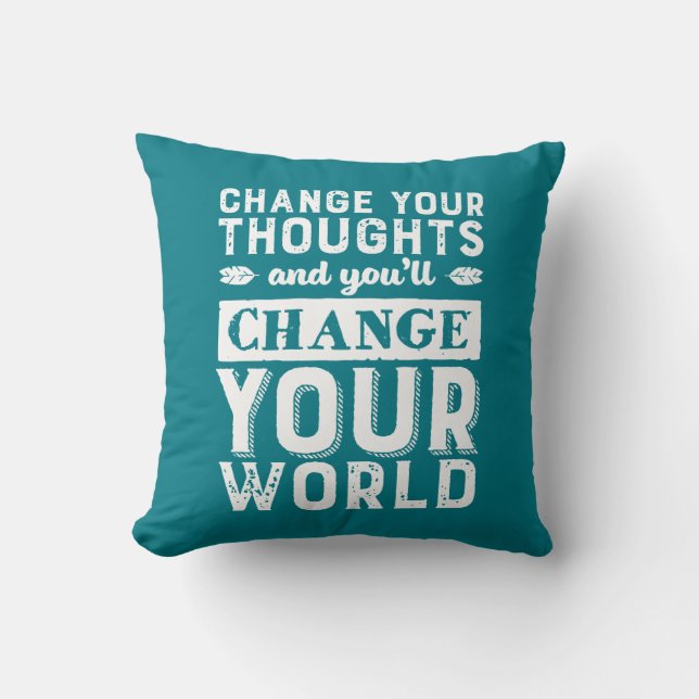 Coussin Motivational Changer votre pensée Changer votre mo (Recto)