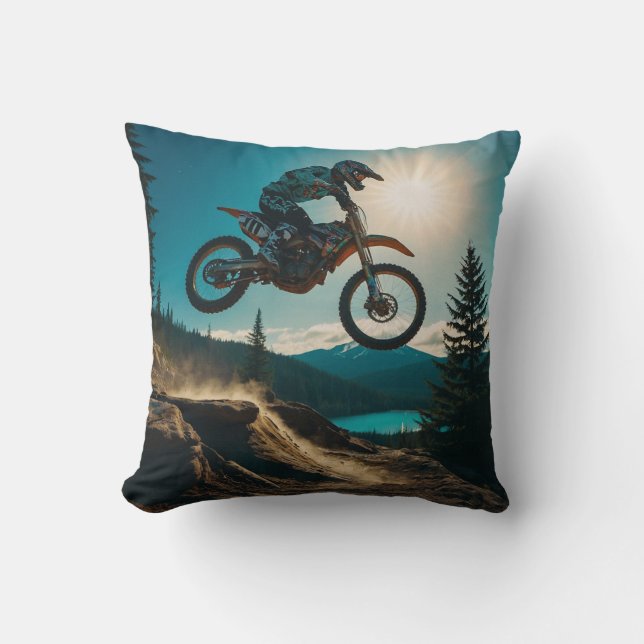 Coussin Motocross Racer à Spirit Lake (Recto)