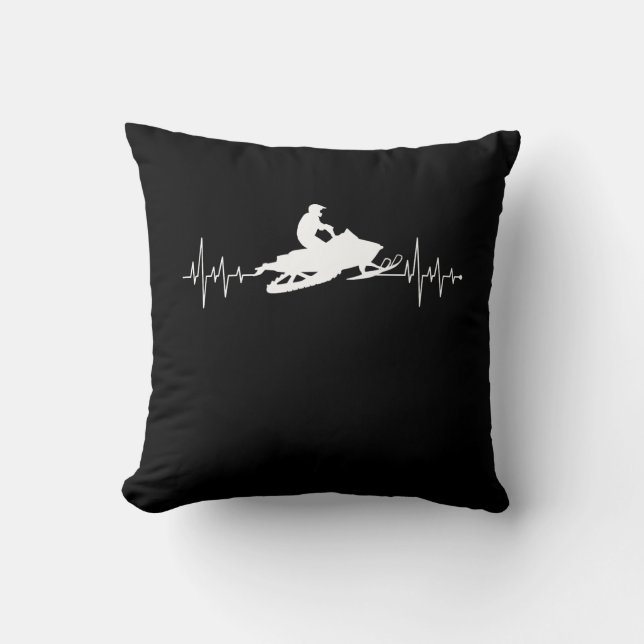 Coussin Motoneige Heartbeat Winter Sport Moteur (Recto)