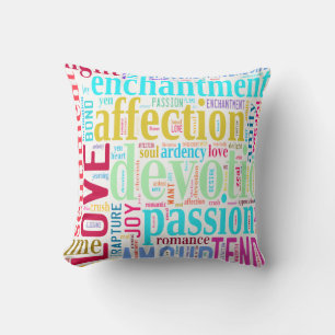 Coussin Mots d'amour #2
