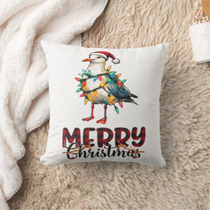 Coussin Mouette marine Mouette marine Oiseau de mer Noël C