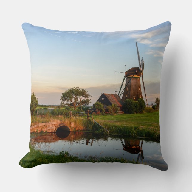 Coussin Moulin à vent dans la campagne, carreau de la (Recto)