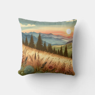Coussin Mountain Forest Hills Country Nature coque iphone