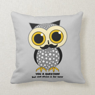 Coussin Moustache I vous une question