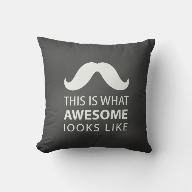 Coussin Moustache impressionnante (Recto)