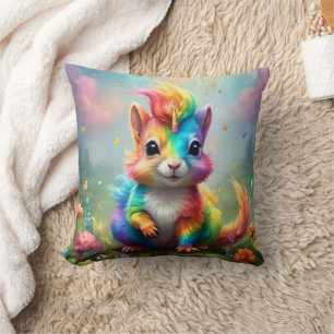 Coussin Moustaches de Merveille : L'Écureuil Licorne Arc-e