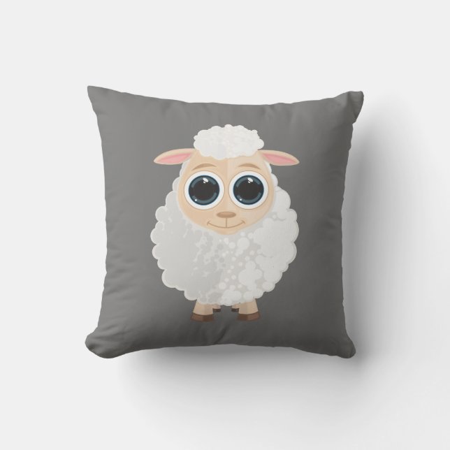Coussin Mouton blanc (Recto)