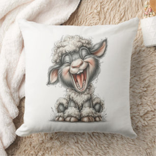Coussin Mouton Mignon Fantaisiste