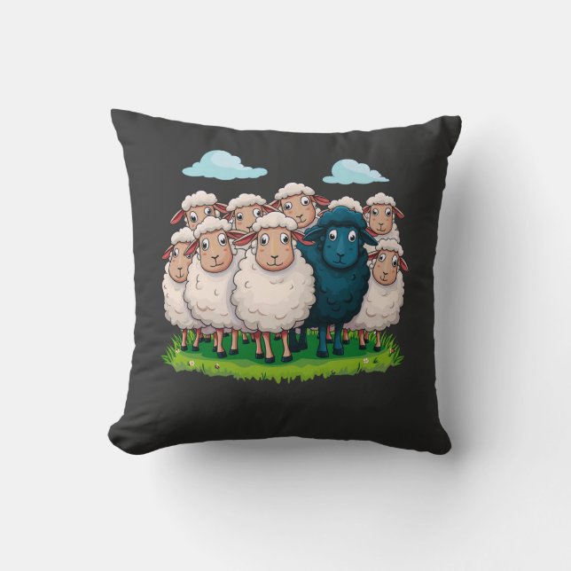Coussin Mouton noir (Recto)