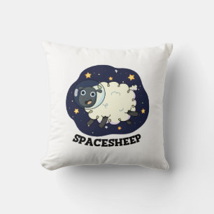 Coussin Mouton spatial Blague drôle d'astronaute