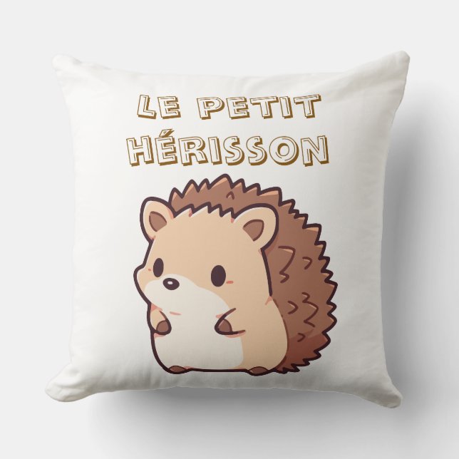 Coussin mug le petit hérisson  (Recto)