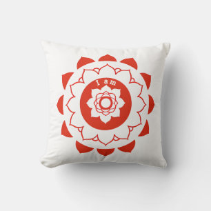 Coussin Muladhara Red Mandala Root Chakra Jeu d'oreiller