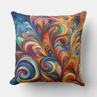 Coussin Multicolor Swirls