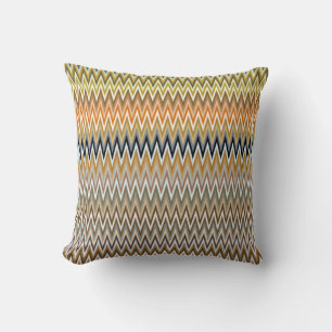 Coussin Multicolor Zigzag Motif