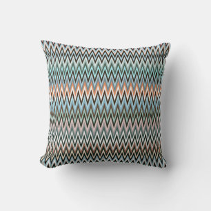 Coussin Multicolor Zigzag Motif