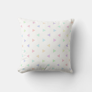 Coussin Multicolore Motif Pastel Triangles