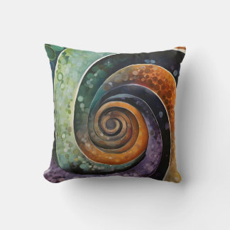 Coussin multiforme et moderne, avec une spirale de design