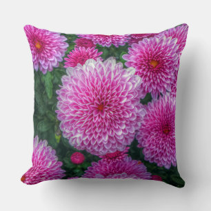 Coussin Mums pourpres