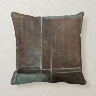 Coussin Mur de briques rouge et gris