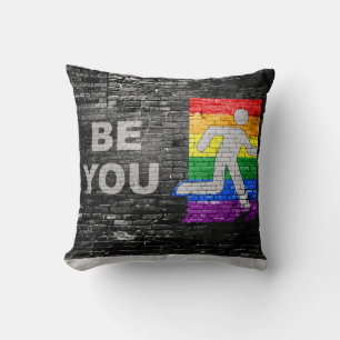 Coussin Mur de briques Sois Toi SlipperyJoe's personnage b