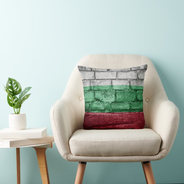 Coussin Mur drapeau de Bulgarie (Chaise)