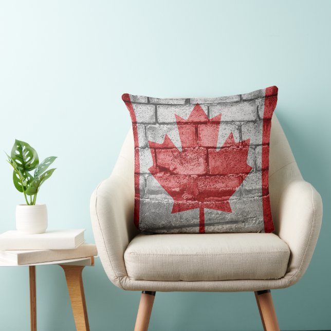 Coussin Mur du drapeau du Canada (Chaise)