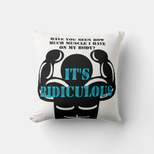Coussin muscles si forts que c'est ridicule drôle