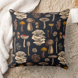 Coussin Mushrooms sauvages
