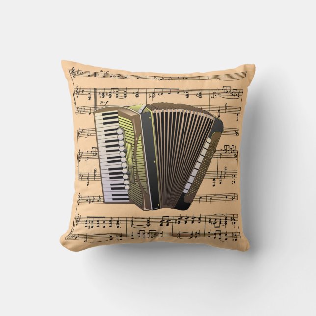 Coussin Musical Instr de ~ d'arrière - plan de musique de (Recto)