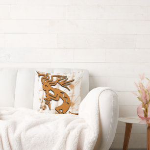 Coussin Musicien Kokopelli à gauche