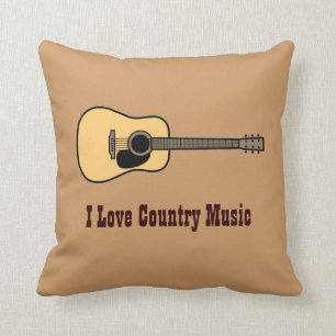Coussin Musique country