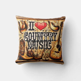 Coussin Musique country.