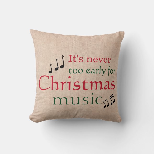 Coussin Musique de Noël (Recto)
