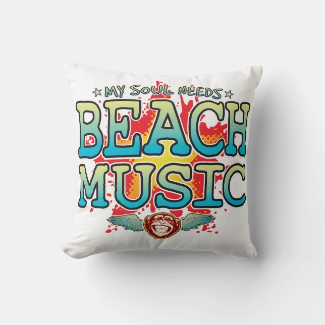 Coussin Musique de plage Soul Cushion (Recto)