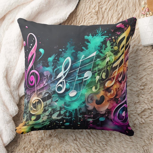 Coussin musique graffiti (Couverture)