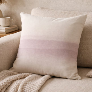 Coussin Muted Mauve Dusk Throw Pillow