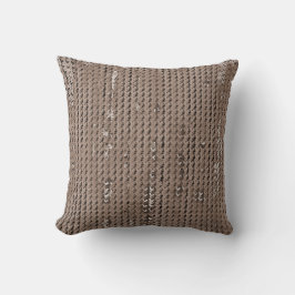 Coussin MVB Faux Burlap Lancer Conception/Taupe Épilée