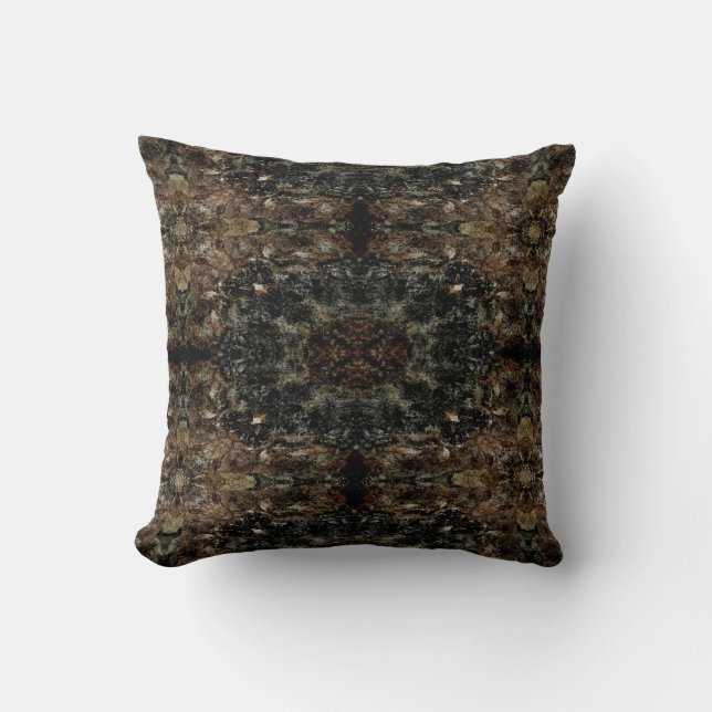 Coussin MVB Géométrique Rustique Brown- Conception 1 (Recto)