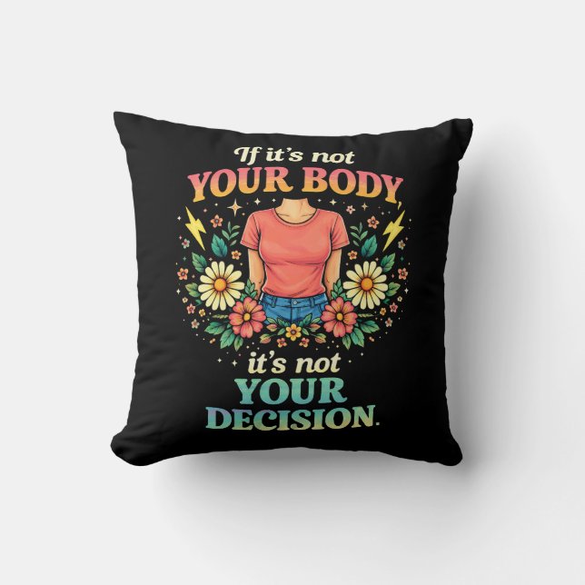 Coussin My Body, My Choice (Recto)