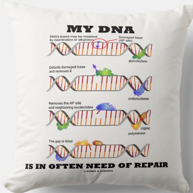 Coussin My DNA Is In Often Need Of Repair DNA Humor (Throw pillow for anyone who has DNA that is in often need of repair)