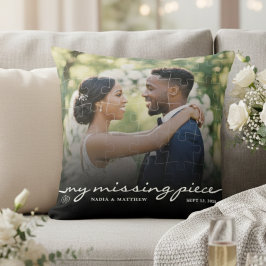 Coussin My Missing Piece Photo Jigsaw Puzzle Wedding