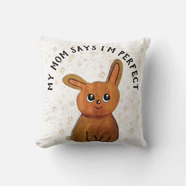 Coussin My Monthly Hapiness magic rabbit (Recto)