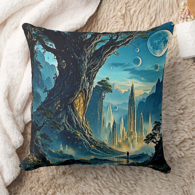 Coussin Myssel Tree City Dreamscape (Couverture)