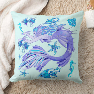 Coussin Mystic Fairy Purple Créature Carreaux en céramique