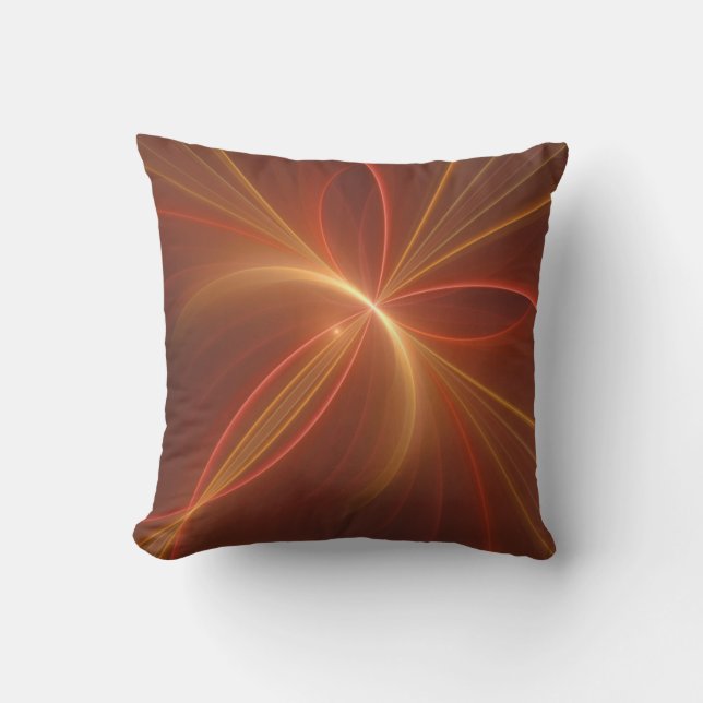 Coussin Mystique Abstrait Fractal Art Moderne Couleurs cha (Recto)
