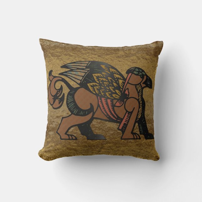 Coussin Mythologie du Nouvel Âge Griffin (Recto)