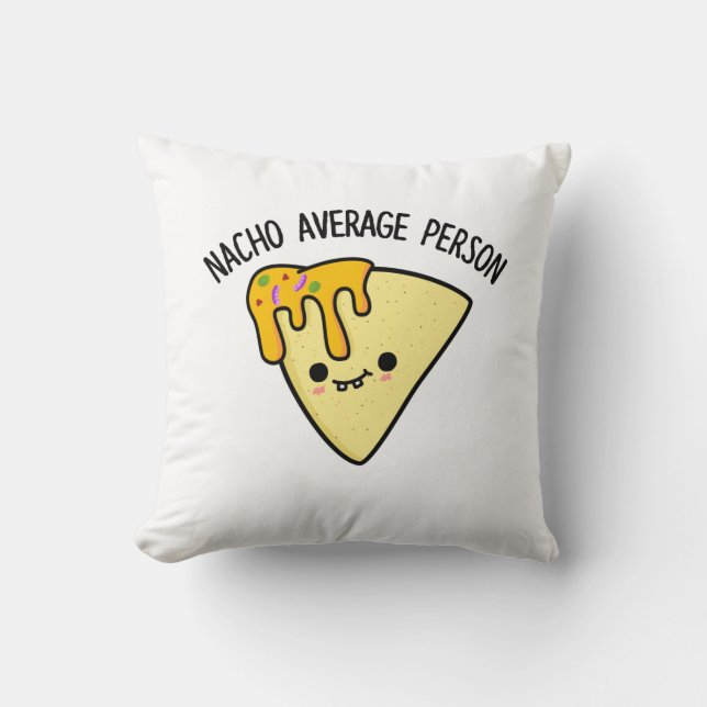 Coussin Nacho Moyenne personne amusant jeu de nourriture (Recto)